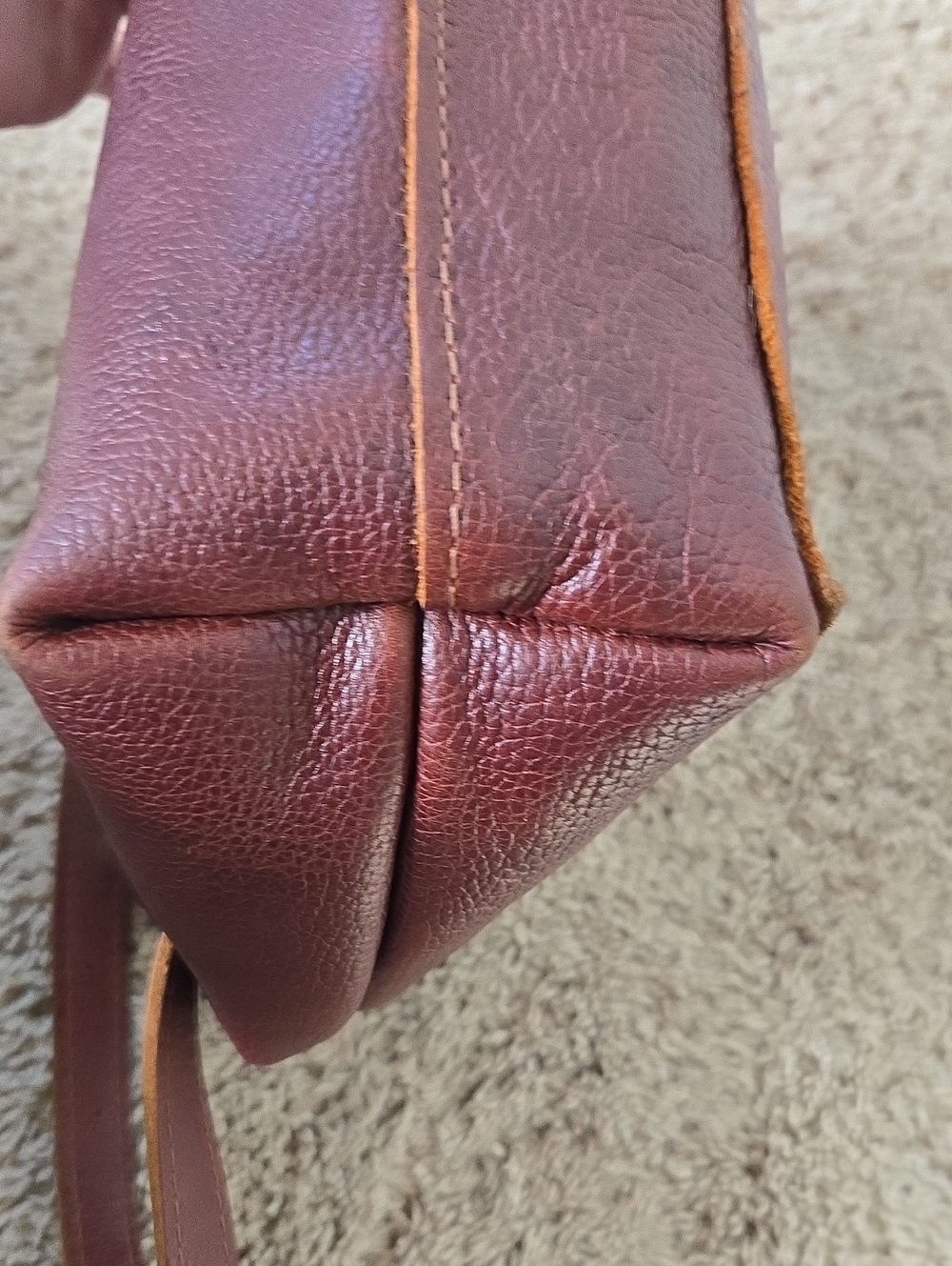 Portland Leather Mini Crossbody Zipper Tote - Picture 6 of 16